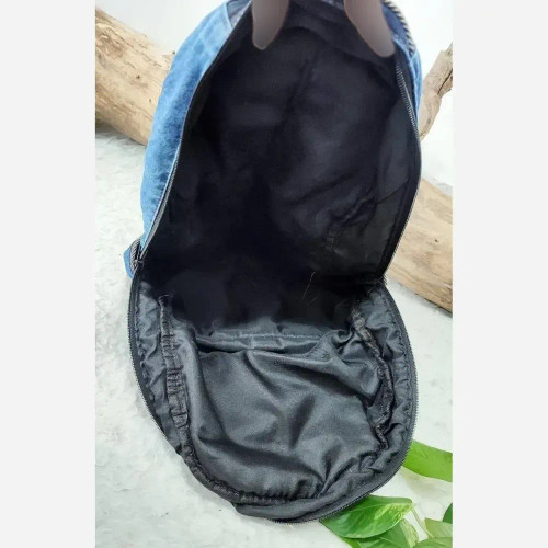 کوله پشتی جین مدل یکتا رنگ آبی