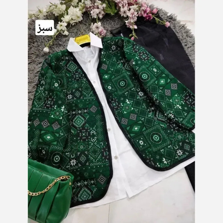کت گلیمی تافته سوزن دوزی سنتی فری سایز