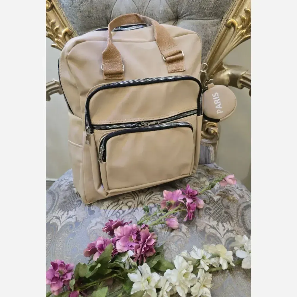 کوله زرین نانسی ضد آب جادار مشکی فری سایز 40*45