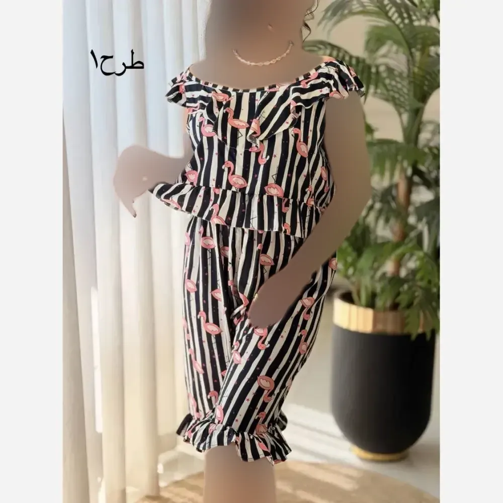 ست تاپ و شلوارک زنانه ماریا تمام نخ خنک تابستانی سایز 36 تا 46