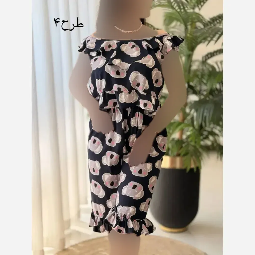 ست تاپ و شلوارک زنانه ماریا تمام نخ خنک تابستانی سایز 36 تا 46