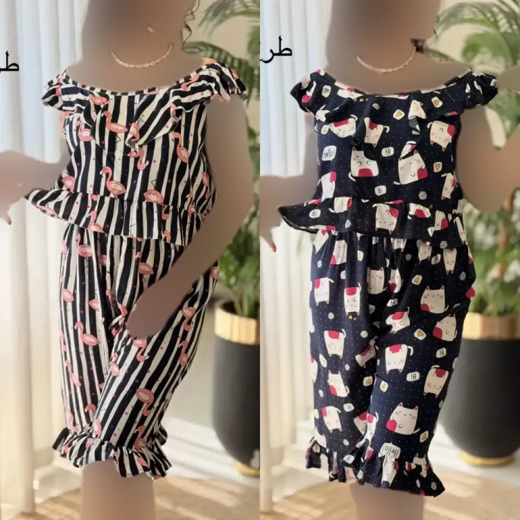 ست تاپ و شلوارک زنانه ماریا تمام نخ خنک تابستانی سایز 36 تا 46