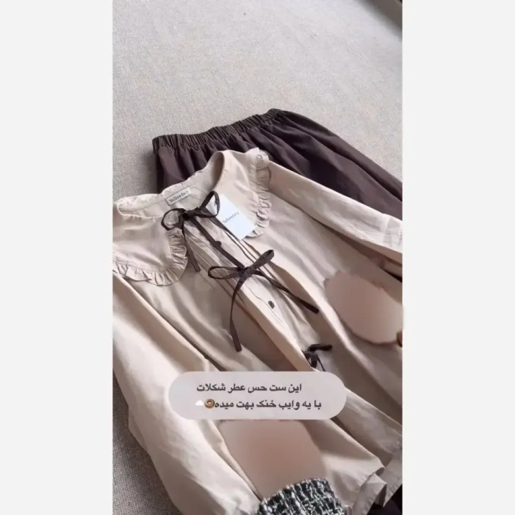 ست دامن و شومیز لنین زنانه سایز 38 تا 46 رنگ بندی ژورنال