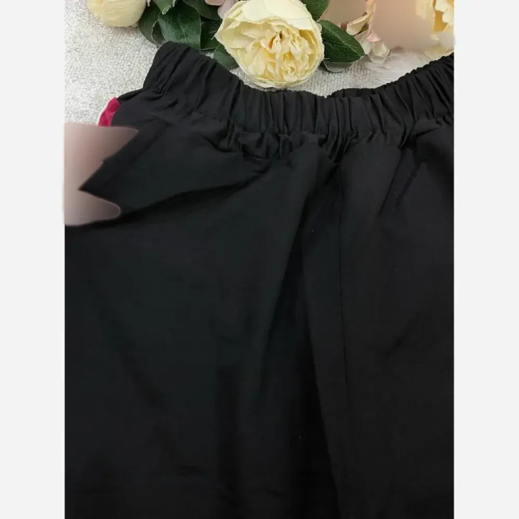 ست دو تیکه تیشرت و شلوار بگ گلکسی نخ پنبه آستین بلند زنانه فری سایز تا 48 رنگ کرم و طوسی