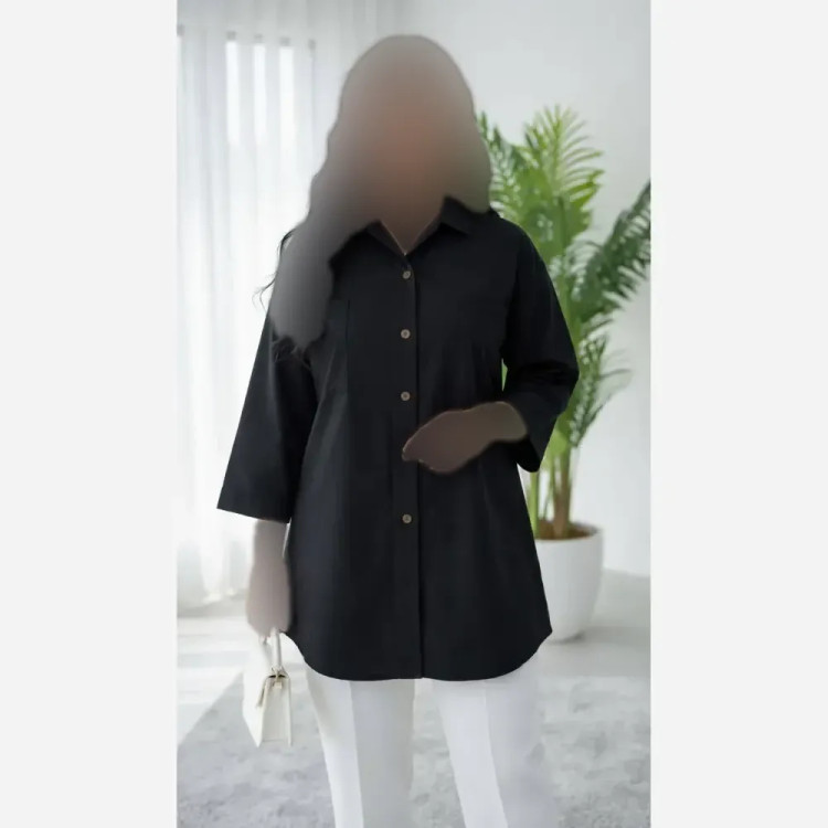 شومیز باکسی جیب دوبل جنس داکرون