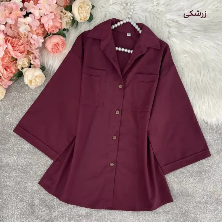 شومیز باکسی جیب دوبل جنس داکرون