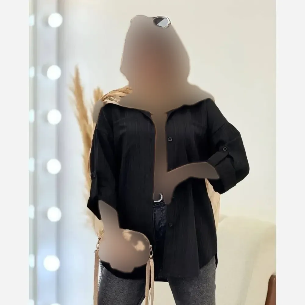 شومیز مانتویی کراش پاگن دار خنک و تابستانی