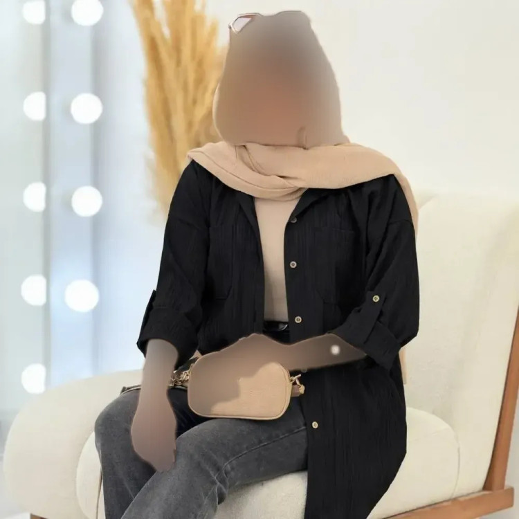 شومیز مانتویی کراش پاگن دار خنک و تابستانی