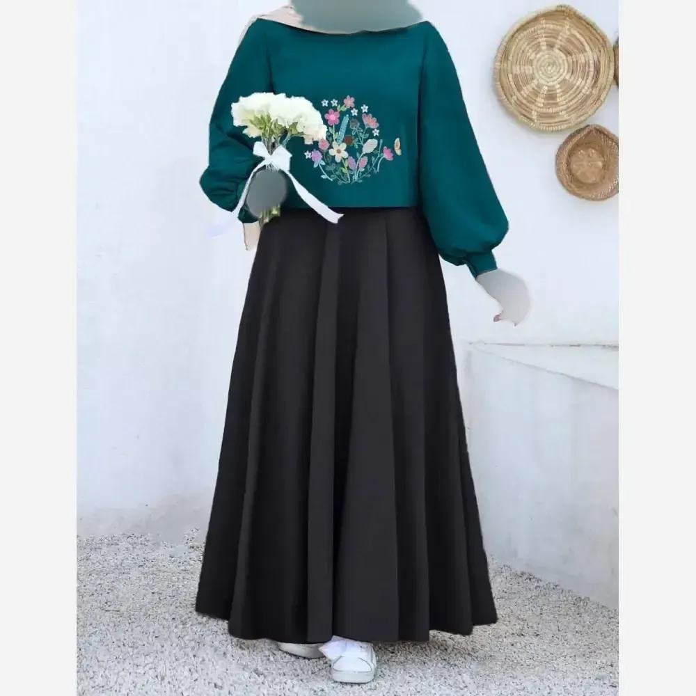 رویه و سارافون آرامش مازراتی گلدوزی شده فری سایز زنانه