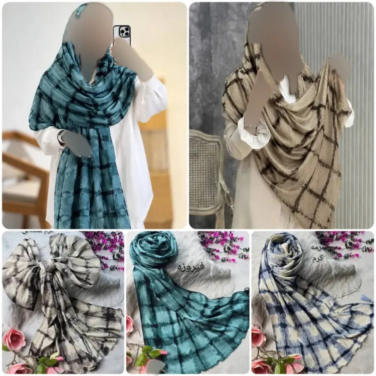 شال زنانه جنس برشکا ابعاد 70 در 180 فریزایز