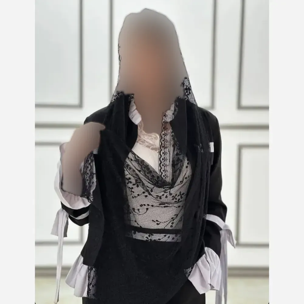 شال تور دانتل طرحدار حاشیه دانتل ابعاد 180 در 70 سانتیمتر