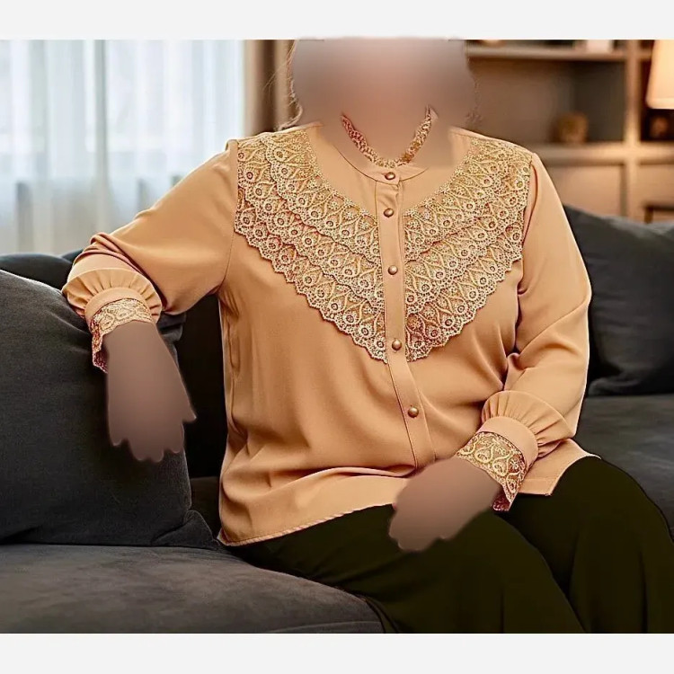 شومیز زنانه نسترن مزون دوز جنس الیزه مصری اعلا خرج کار گیپور ترک وارداتی سبز کرم مشکی آبی سفید
