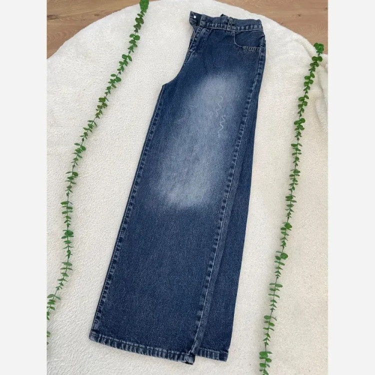 شلوار جین بگ زنانه ژوبین مدل ترک قد 106 کیفیت عالی
