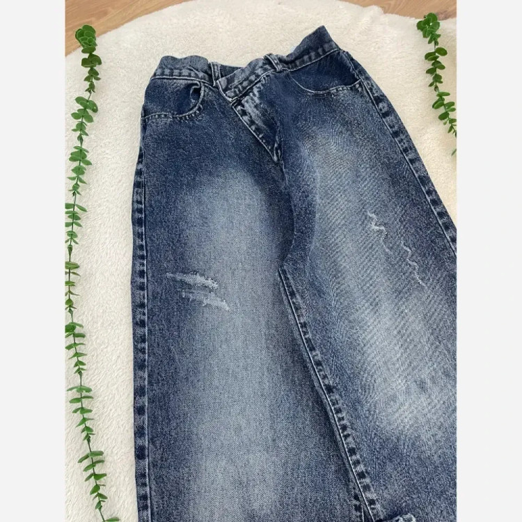 شلوار جین بگ زنانه ژوبین مدل ترک قد 106 کیفیت عالی