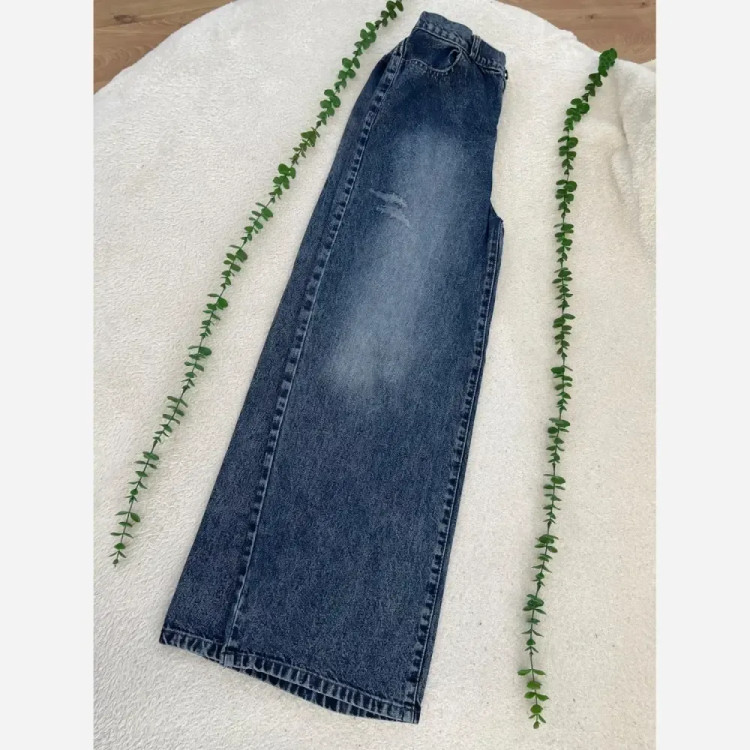 شلوار جین بگ زنانه ژوبین مدل ترک قد 106 کیفیت عالی