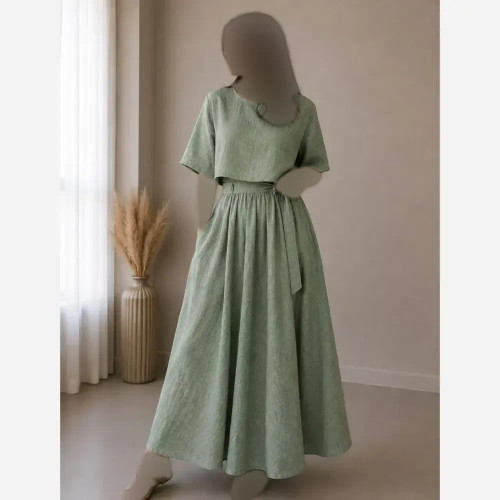 ست رویه و پیراهن مارگارت فری سایز لنین زارا درجه یک