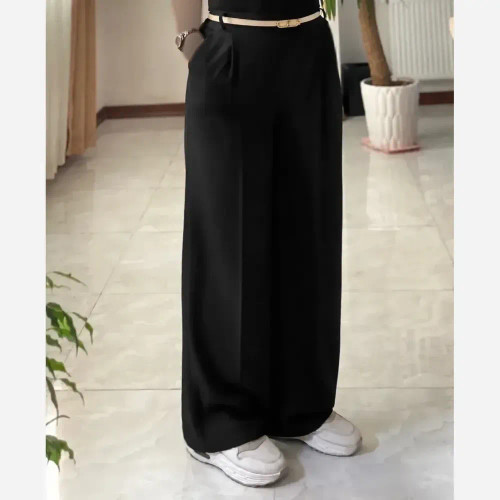 شلوار ریزشی کرپ مورگان مجلسی زنانه سورمهای قهوهای مشکی موکا کرم سایز 42 تا 48