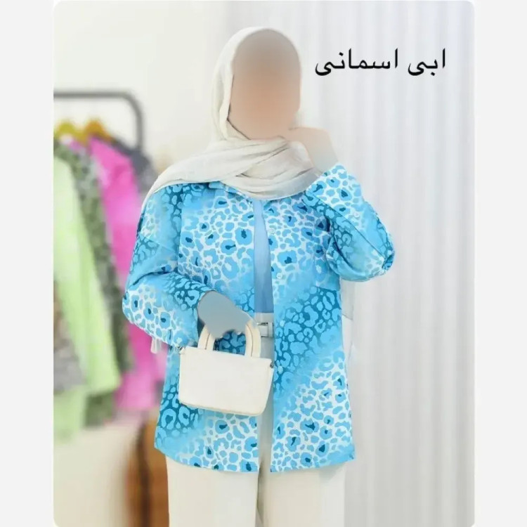 شومیز پلنگی زنانه جنس ینزی درجه یک فری سایز تا 46 رنگ بندی متنوع