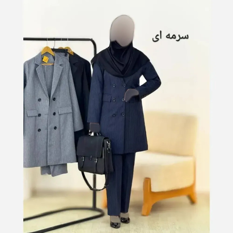 ست اداری دیپلمات جنس دیپلمات پرشیا رنگ بندی مشکی سرمه ای طوسی