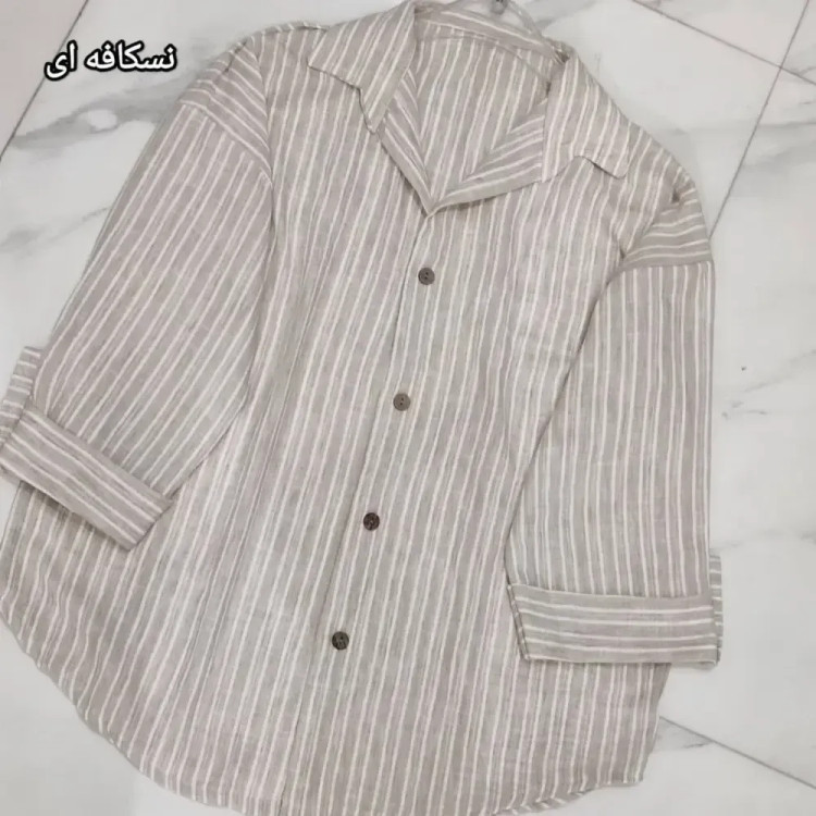 مانتو زارا لنین نسکافه ای فری سایز تا 48 خنک و باکیفیت