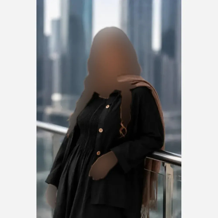 ست اورال و مانتو گلاره مشکی جنس صوفیا شانتون اعلا سایز یک و دو