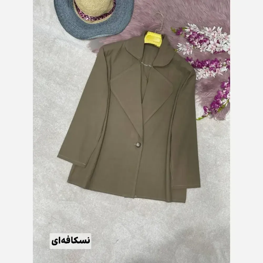 کت یقه انگلیسی توران جنس لنین سایز فری 40 تا 50