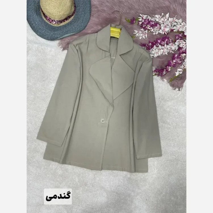 کت یقه انگلیسی توران جنس لنین سایز فری 40 تا 50