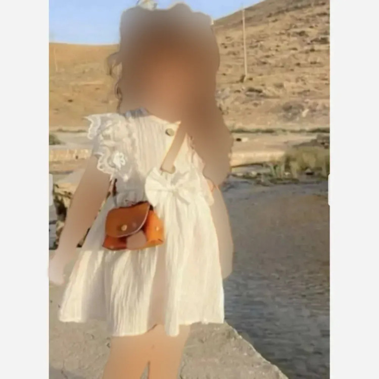 پیراهن دنیز پارچه کراش آستر دار مزون دوز سایزبندی 9 ماه تا 5 سال
