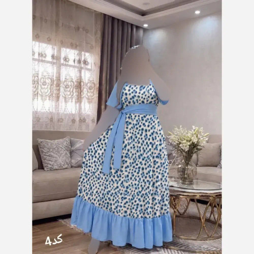 ست دو تیکه نخی خرجکار مازراتی با مینی اسکارف فری سایز تا 48