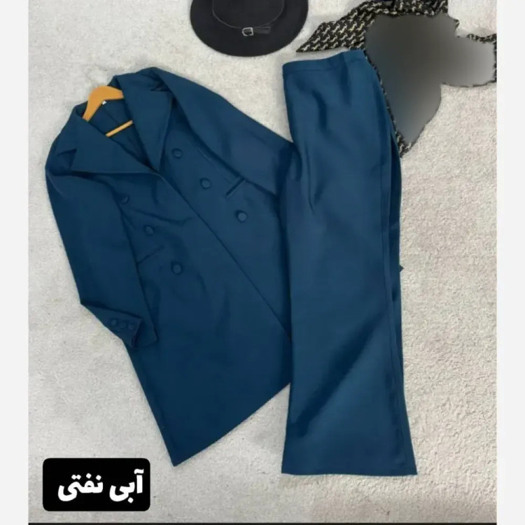 ست مانتو شلوار مازراتی مدل آسمان