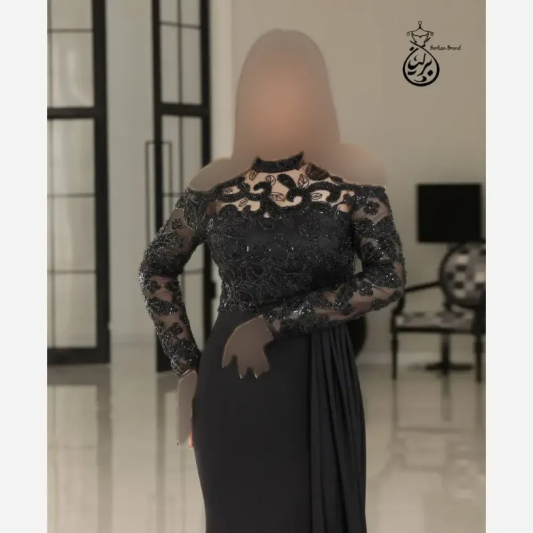 مانتو کرپ غواصی گل برجسته ترک مشکی سایزبندی کامل