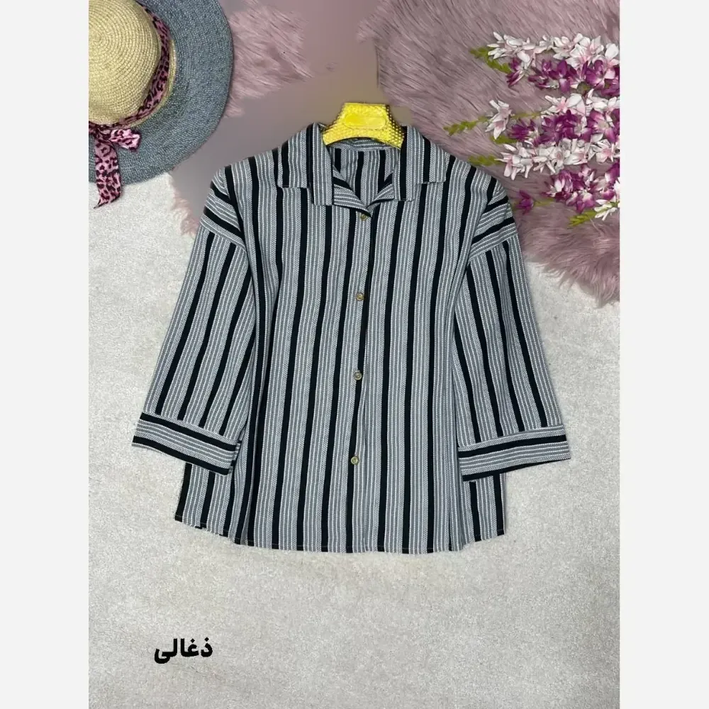 شومیز پانچ زنبوری مراکشی فری سایز 38 تا 46 در رنگبندی مشکی، ذغالی، سفید و طوسی