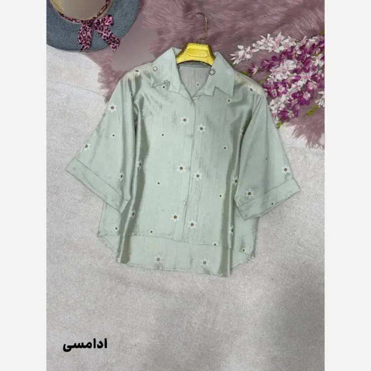 شومیز عروسکی بابونه پری شیشه ای درجه یک فری سایز 38 تا 46