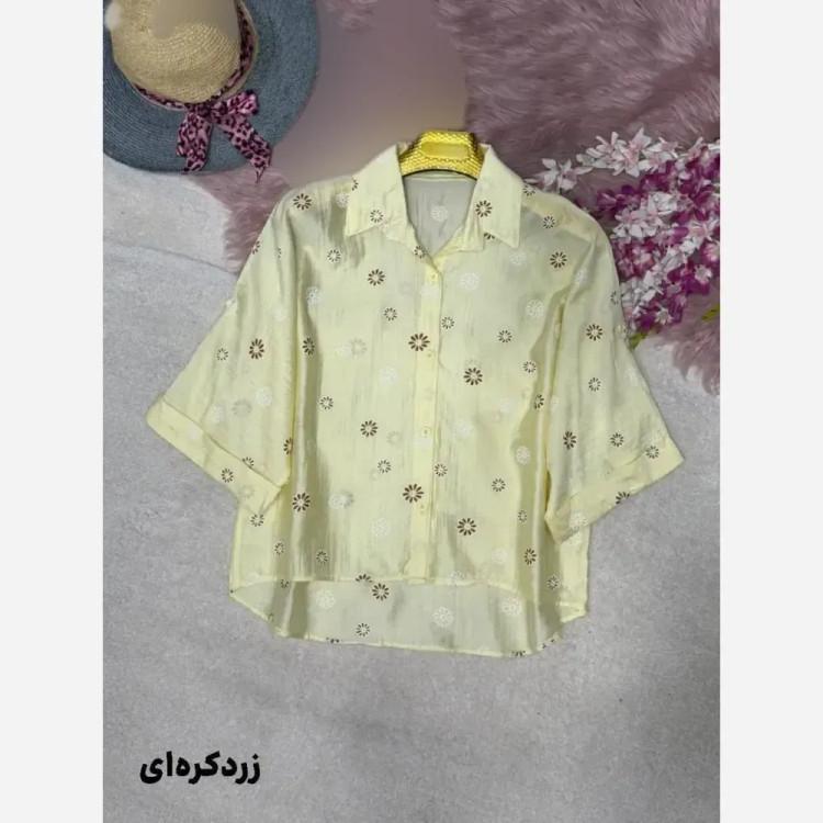شومیز عروسکی بابونه پری شیشه ای درجه یک فری سایز 38 تا 46