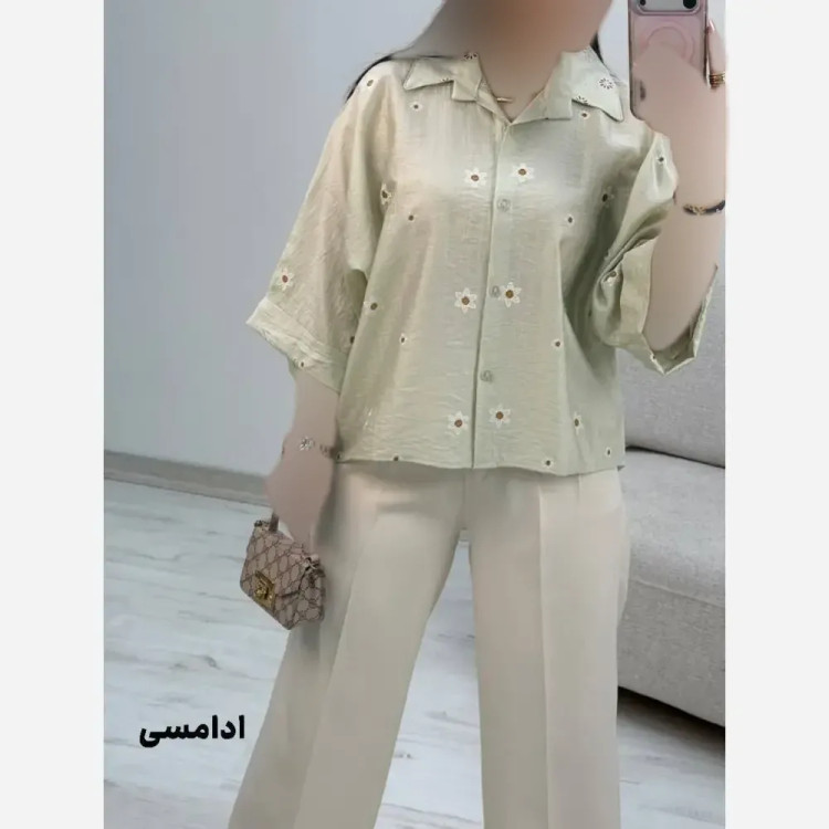 شومیز عروسکی بابونه پری شیشه ای درجه یک فری سایز 38 تا 46