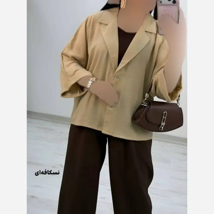 شومیز شانتون کمند زنانه فری سایز 38 تا 48 در رنگ بندی متنوع