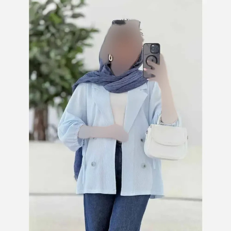 کت آستین بندی شبنم زنانه جنس لنین شسته شده اعلا فری سایز تا 48 در رنگ بندی متنوع