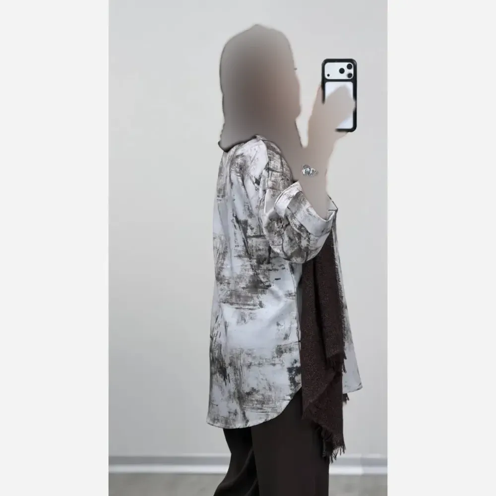 تونیک مانتویی هلیا جنس صوفیا گازوئیلی اعلا فری سایز تا 48