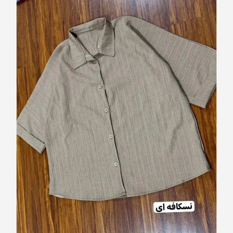 شومیز باکسی مراکشی راهراه فری سایز