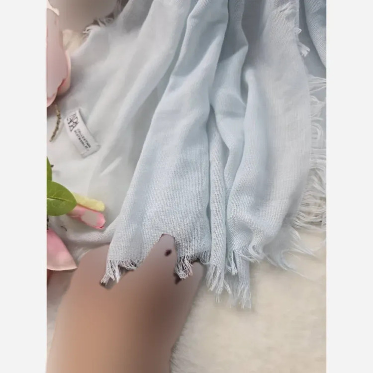 شال زنانه لب ریش جنس کنف سنگ شور بهاره شیک