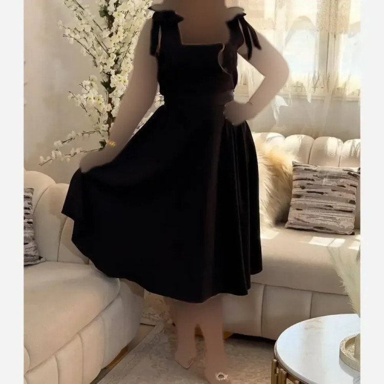 پیراهن عروسکی لیدی مازراتی مشکی سبز آدامسی سایز یک دو