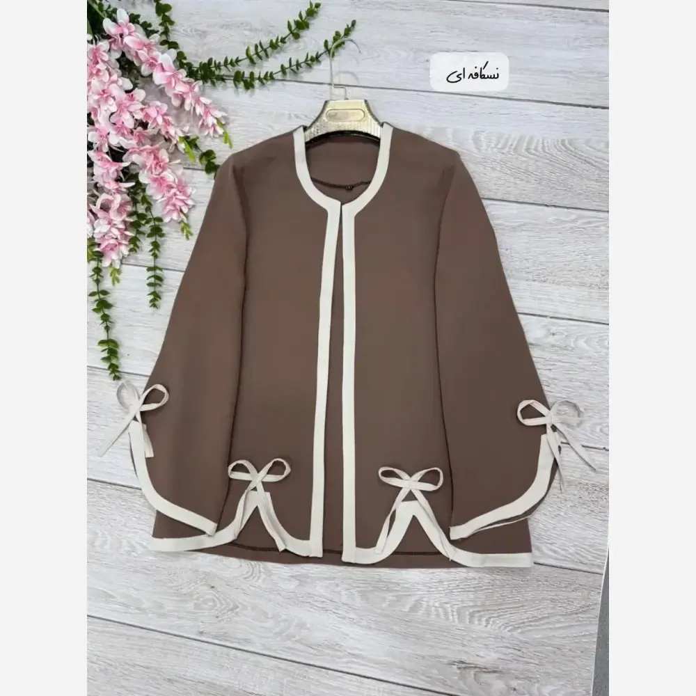 مانتو تک لاله جنس مازراتی رنگ شکلاتی نسکافه ای سرمه ای سایز یک و دو