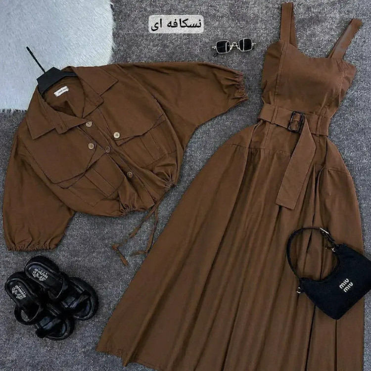 کت و سارافون لینن بلوط زنانه در رنگبندی متنوع و سایزبندی کامل