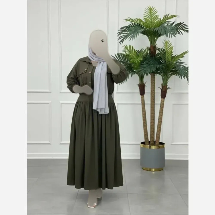 کت و سارافون لینن بلوط زنانه در رنگبندی متنوع و سایزبندی کامل