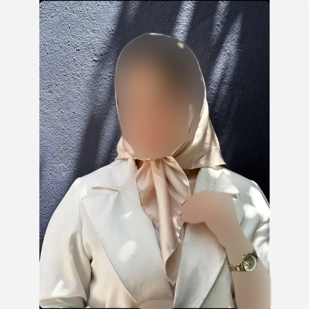 مینی اسکارف ساتن سیلک ابعاد 75 در 75 زنانه و دخترانه