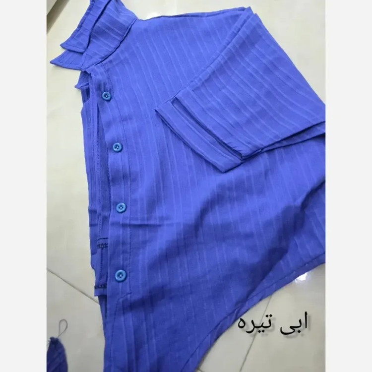 شومیز گره ای مهراز جنس آیوا دبل فری تا 46 در رنگ بندی متنوع