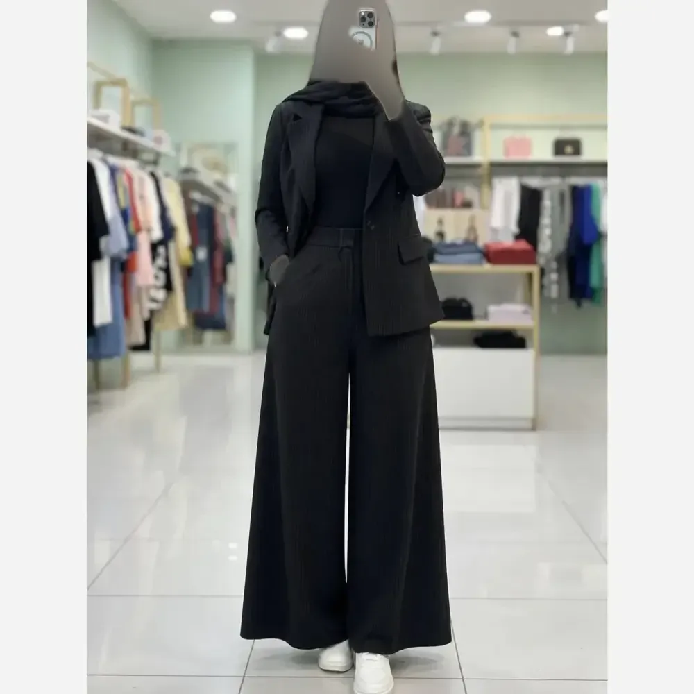 کت و شلوار زنانه مدل بهناز جنس پرشیادونخ فول بگ رنگ بندی متنوع