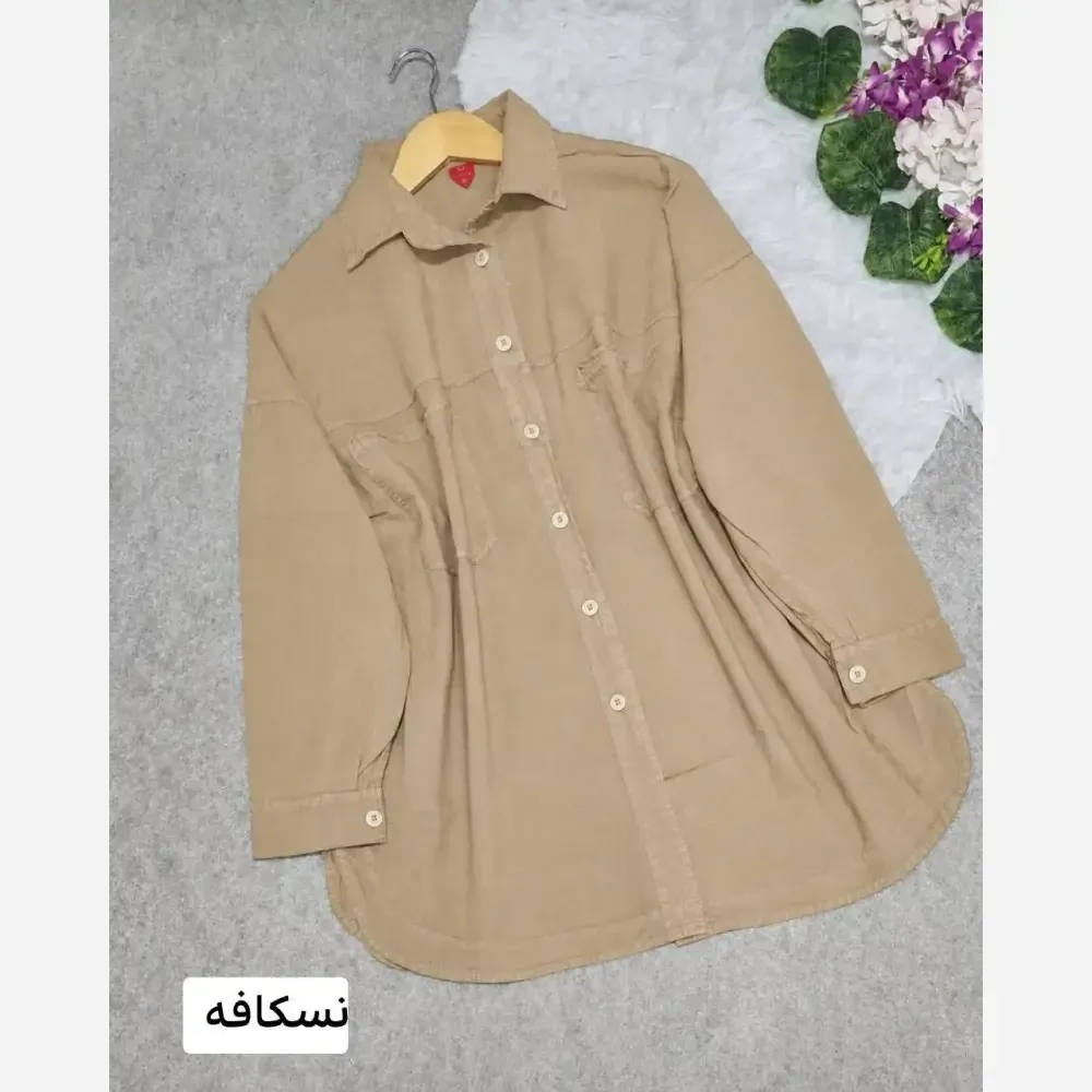 تونیک مانتویی زنانه ژاله الیاف درجه یک فری سایز