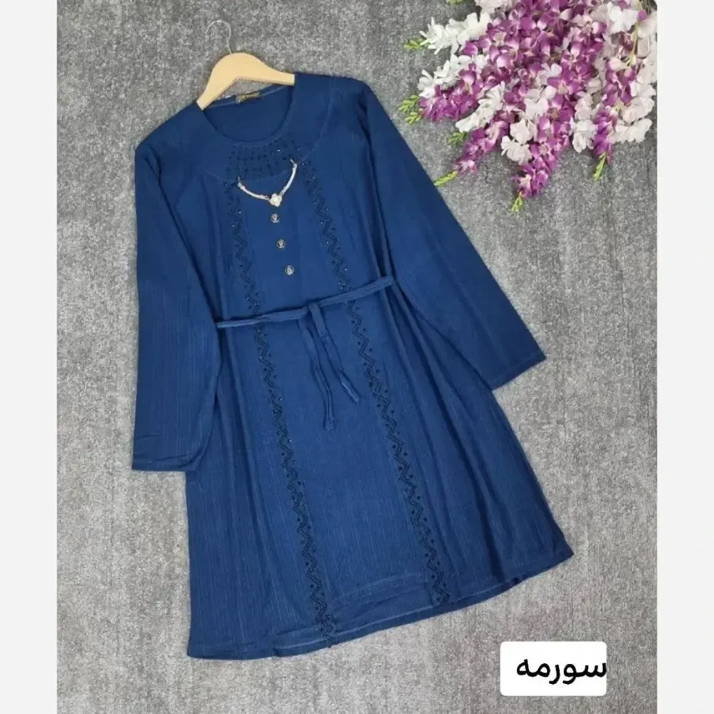تونیک زنانه مدل الماس جنس کریشه درجه یک قد بلند شیک و راحت