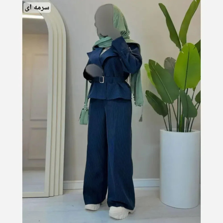 ست لباس زنانه رویا جنس دیپلمات درجه یک فری سایز